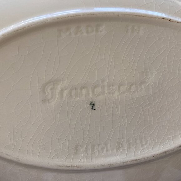 Franciscan Desert Rose Gravy Boat Attached Liner Made in England Vintage - Picture 5 of 7